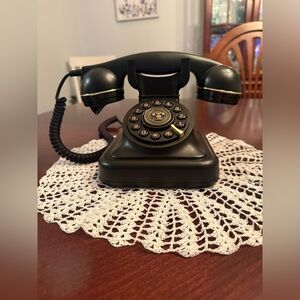 Retro Style Corded Landline Telephone With Push Button Dial MCM